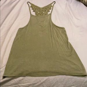 Navy green tank top